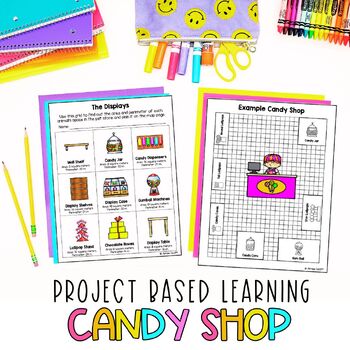 Preview of Project Based Learning Math Activity | Candy Store Theme | Money Worksheets