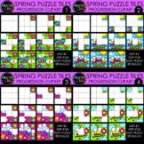 Spring Puzzle Clipart Tile Progressions