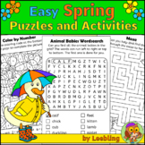 Spring Puzzles and Spring Activities – Fun for Kinder + Fi