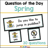 Spring Question of the Day Preschool & Kindergarten for Ju