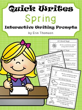 Spring Quick Writes ~ Interactive Writing Prompts | TpT