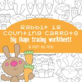 Spring Rabbit Fine Motor Counting Tracing Pages