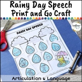 Spring Rain Weather Articulation and Language Craft for Sp