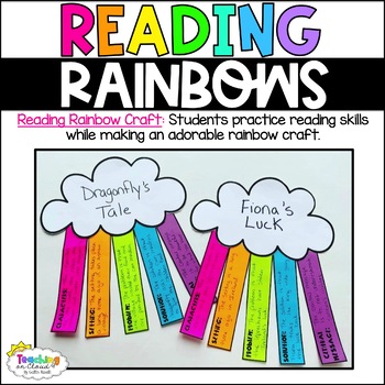 Spring Reading Rainbow ELA Book Craft Bulletin Board | April Reading ...