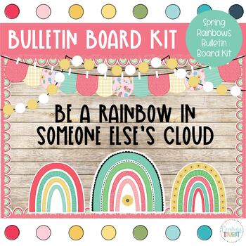 Preview of Spring Rainbows - April & May Bulletin Board - Spring Bulletin Board Kit