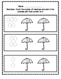 Umbrella Coloring Worksheets & Teaching Resources | TpT