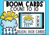 Spring Rainstorm Weather Themed Count To 10 Number Matchin