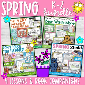 Preview of Spring Read Aloud Lesson Plan and Book Companion BUNDLE