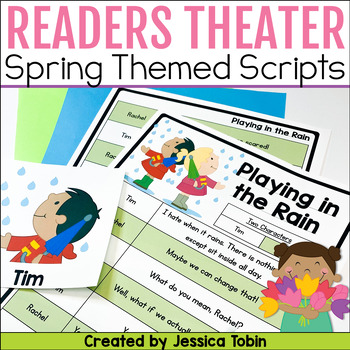 Preview of Reader's Theater Scripts, Spring Reading Comprehension Fluency 1st and 2nd Grade