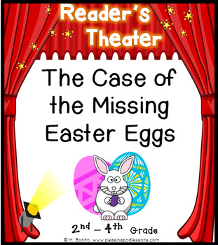Preview of Spring Easter Readers Theater Scripts Easter Egg Hunt Mystery 2nd 3rd 4th Grade