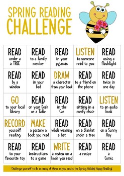 Preview of Spring Reading Challenge