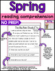 Spring Reading Comprehension by A Teachable Teacher | TpT