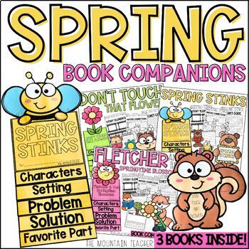 Preview of Spring Reading Comprehension BUNDLE | Book Companions with Writing Crafts