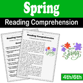 Spring Reading Comprehension: Spring activity - 4th/6th Grade