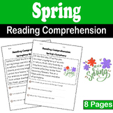 Spring Reading Comprehension | Spring activity for k-2