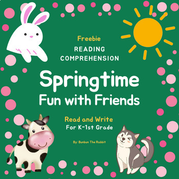 Preview of Spring Reading Comprehension FREEBIE for Kindergarten and First-Grade Students