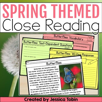 Preview of Spring Passages, Spring Close Reading Passages Nonfiction Comprehension