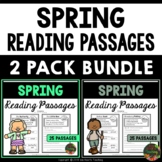 Spring Reading Comprehension Passages and Questions (BUNDLE)