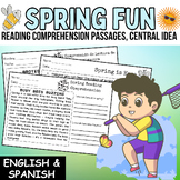 Spring Reading Comprehension Passages and Questions | Engl