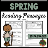 Kindergarten Spring Reading Comprehension Passages and Que