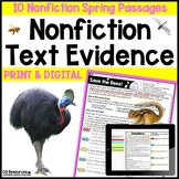 Spring Reading Comprehension Passages for Nonfiction with 