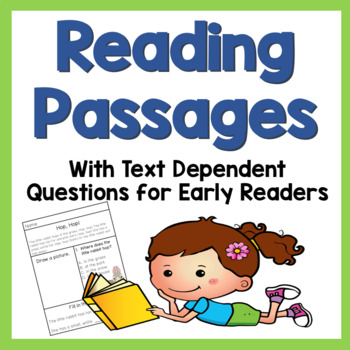 Preview of Spring Reading Comprehension Passages with Questions for 1st Grade Reading