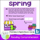 Spring Reading Comprehension | Printable & Digital Boom Ca