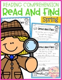 Spring Reading Comprehension - Read and Find