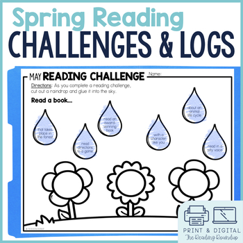 Preview of Spring Reading Logs and Monthly Independent Reading Challenges