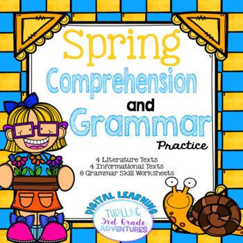 Preview of Spring Reading Passages and Grammar Practice