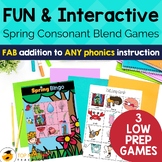 Spring Reading & Spelling Games for Consonant Blends | Spr