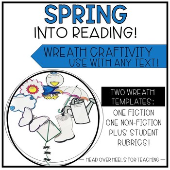 Preview of Spring Reading Wreath Craftivity
