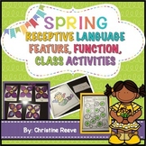 Spring Receptive Vocabulary Activities for Practicing Feat