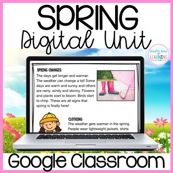 Preview of Spring Research Digital Distance Learning Unit for Google Classroom