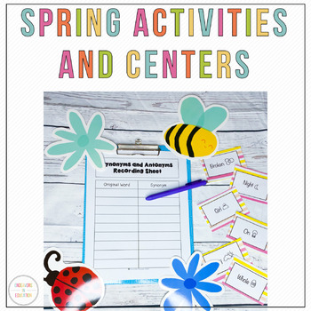 Preview of Spring Activities and Centers for ELA