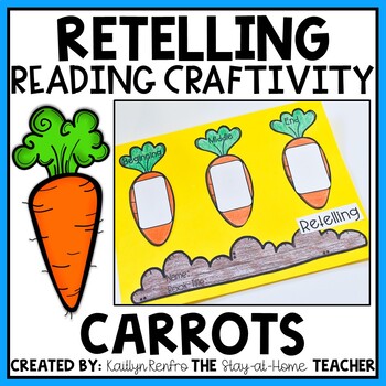 Preview of Spring Retelling Reading Comprehension NO PREP Easter Bulletin Board Craft