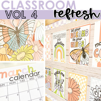 Preview of March Themed Classroom Decor Bundle - Slides, Newsletters, Bulletin Boards 