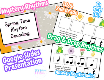 Preview of Spring Rhythm Activity | Elementary Music | Ta Ti-ti (Ta)
