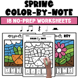 Spring Rhythm Color-by-Note Activities for Elementary Music