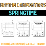 Spring Rhythm Compositions | 3 Levels | No Prep