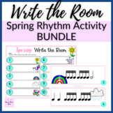 Spring Rhythm Write the Room BUNDLE for elementary music