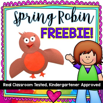 Preview of FREE Spring Robins Craft !  Adorable little birds to brighten your classroom!