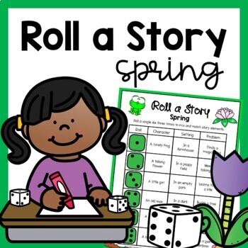Preview of Spring Roll A Story Writing Prompts - Spring Writing Centers