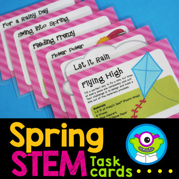 Preview of Spring STEM Activities Task Cards + SeeSaw