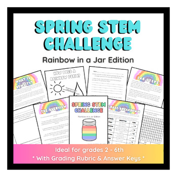 Preview of Spring STEM Challenge - Density Rainbow in a Jar