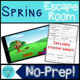 Spring No Prep Digital Escape Room - Google Slides STEM Br