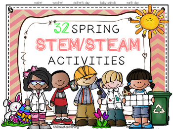 Preview of Spring STEM/ STEAM Activities (Easter, Mother's Day, Earth Day, and more!)