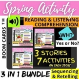 Spring SUMMER BUNDLE Sequencing WH Reading Listening Compr