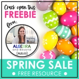 Spring Sale - Egg Hunt Freebie - LIMITED TIME!