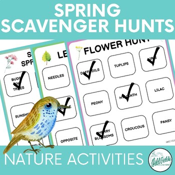 Preview of Spring Scavenger Hunt - Leaf and Flower Identification